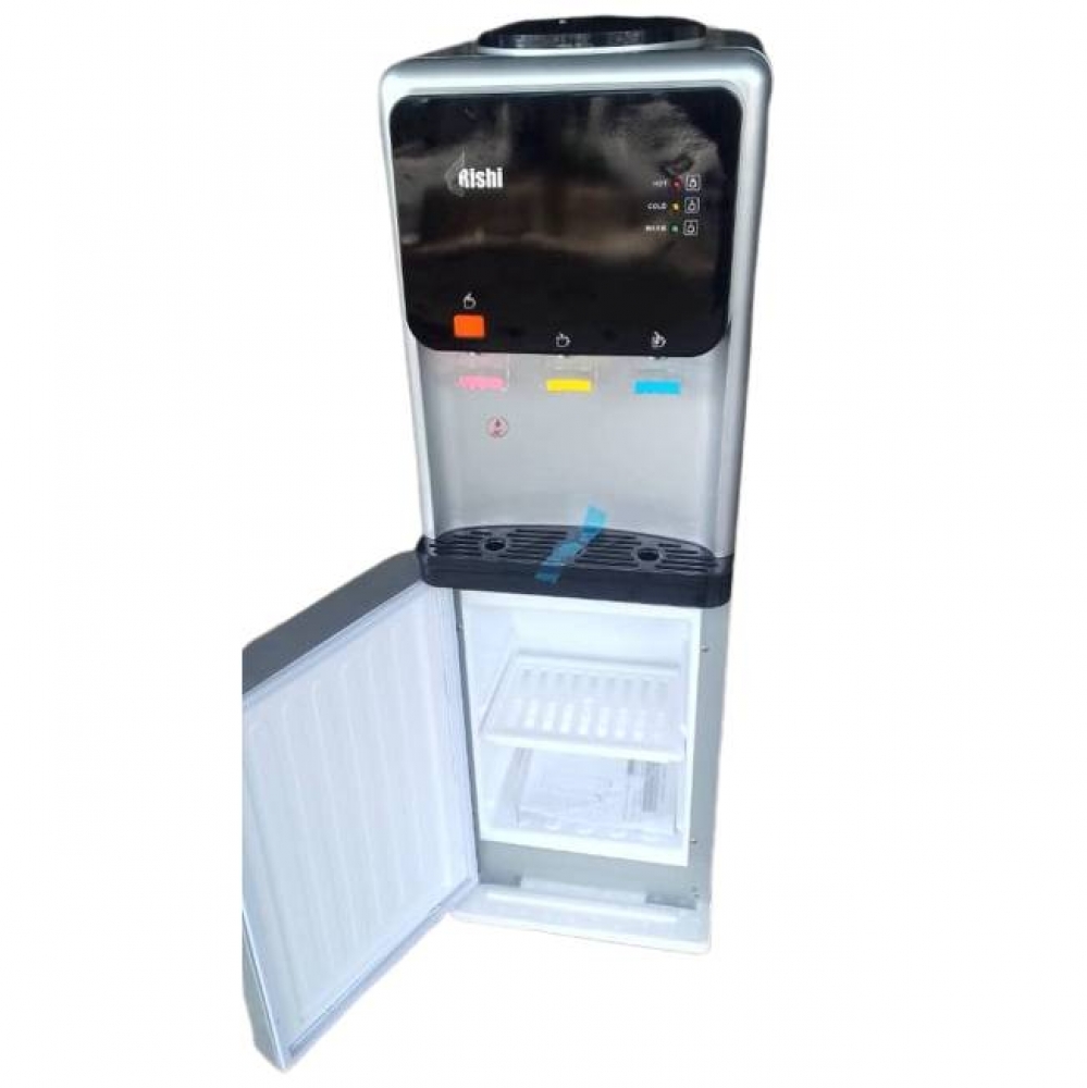 Hot Cold Water Cooler Dispenser with Freezer Cabinet Compressor Refrigeration
