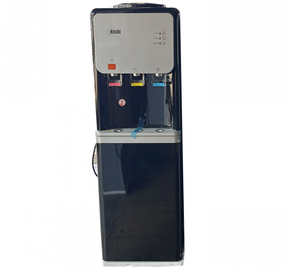  Electronic Cooling 3 Taps Hot Warm Cold Water Dispenser with Storage Cabinet.