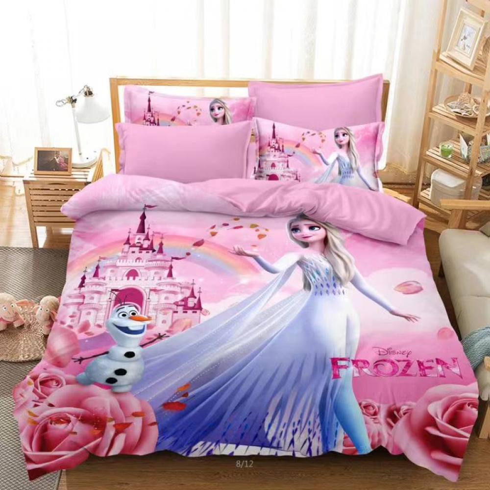 Frozen Kids Bedding Suit Quilt 1Bedcover,1Bedsheet & 1Pillow Case