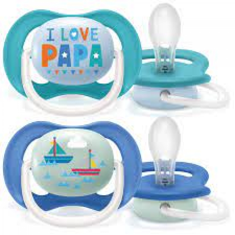 Philips Avent Soother Ultra Air Pacifier, 6-18 Months SCF080/03