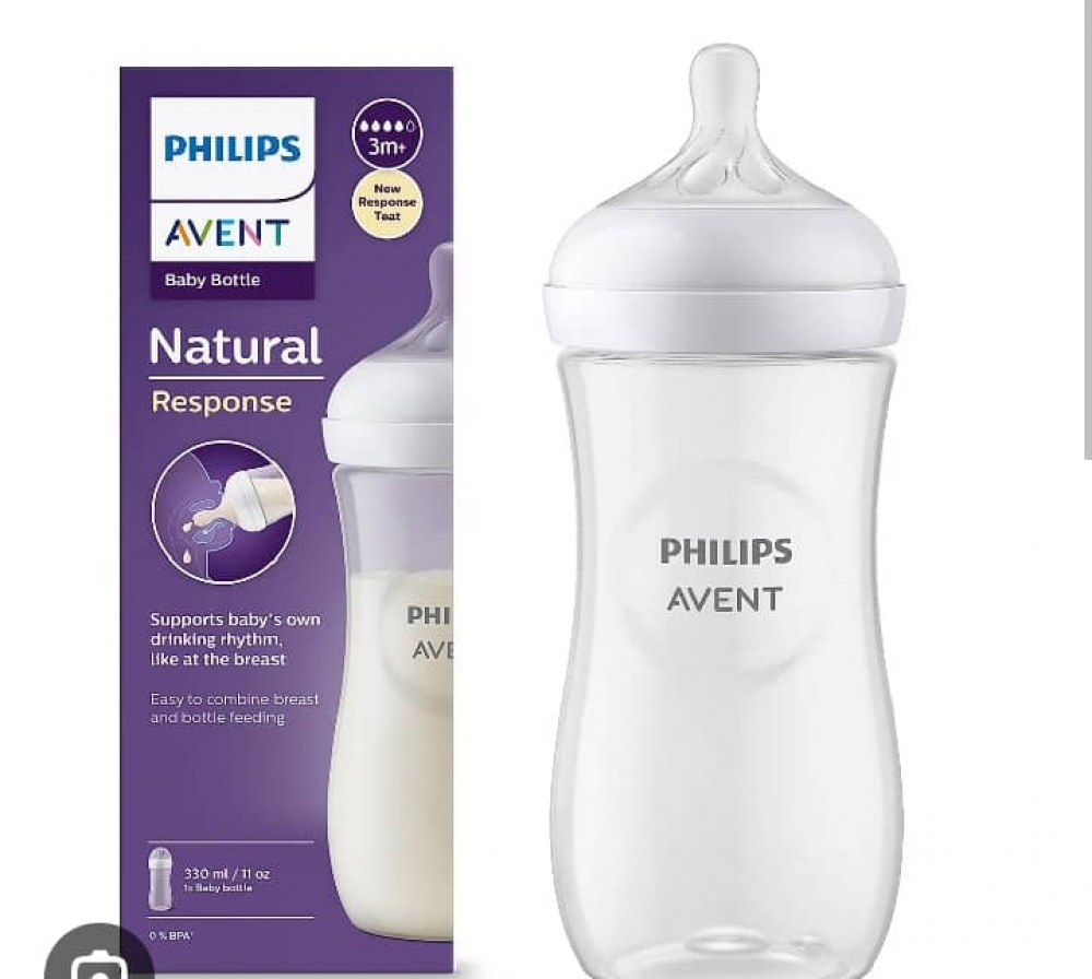 AVENT NATURAL RESPONSE BOTTLE 330 ML 3M+ SCY 906/01