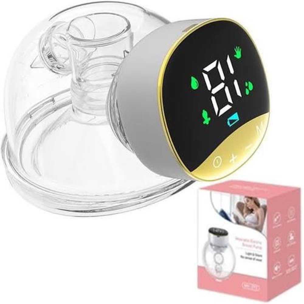 Portable Silent Breast Pump 4 Modes & 12 Levels Suction Adjustment Lightweight Wireless Breast Pump Handsfree for Breast Milk