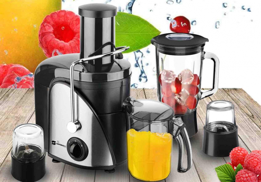 4 In 1 Food Processor With Blender, Chopper & Grinder 800 W