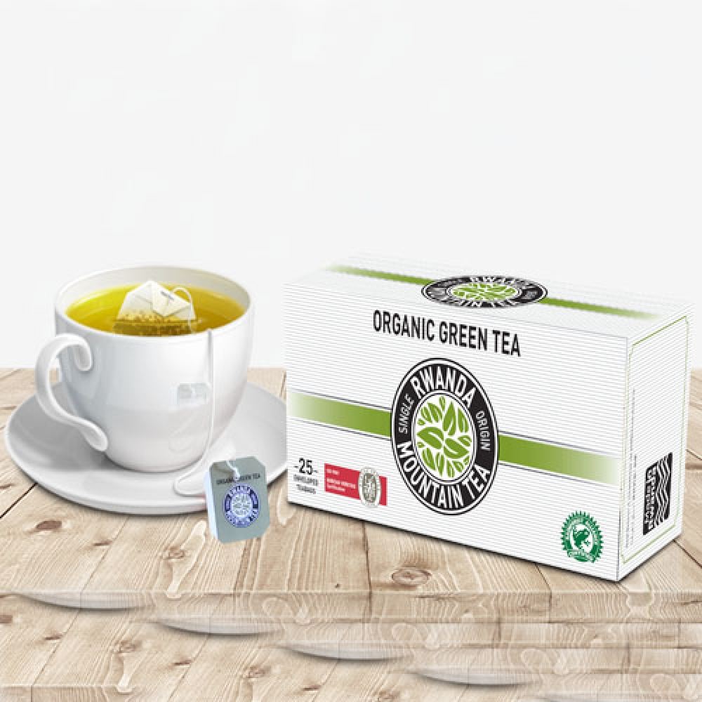 Organic Green Tea -Enveloped 25 Tea Bags 50 gms