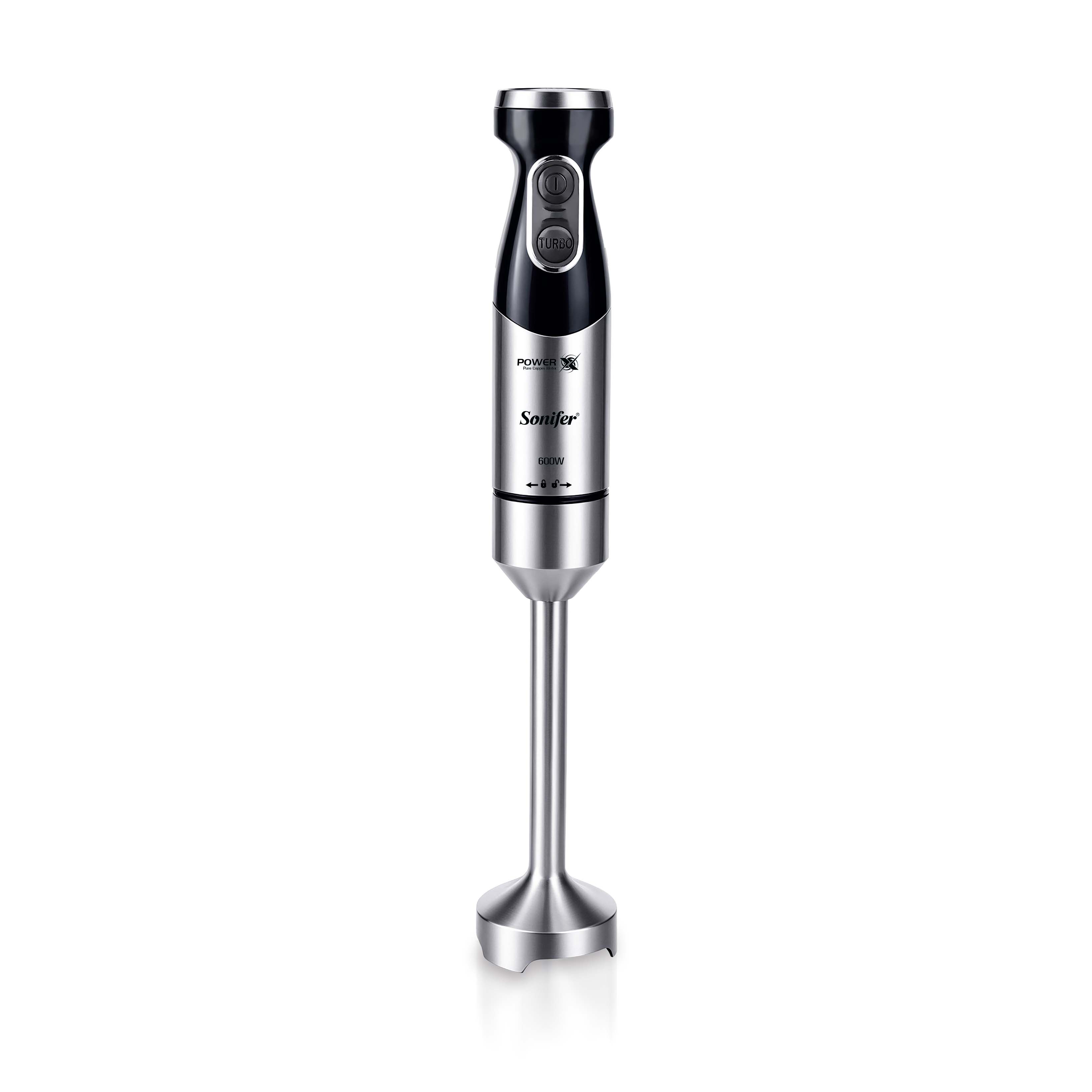 Sonifer SF-8181 Hand Blender 600W 15000RPM DC Copper Motor 304 Stainless Steel Blade Ergonomic Handle for Kitchen
