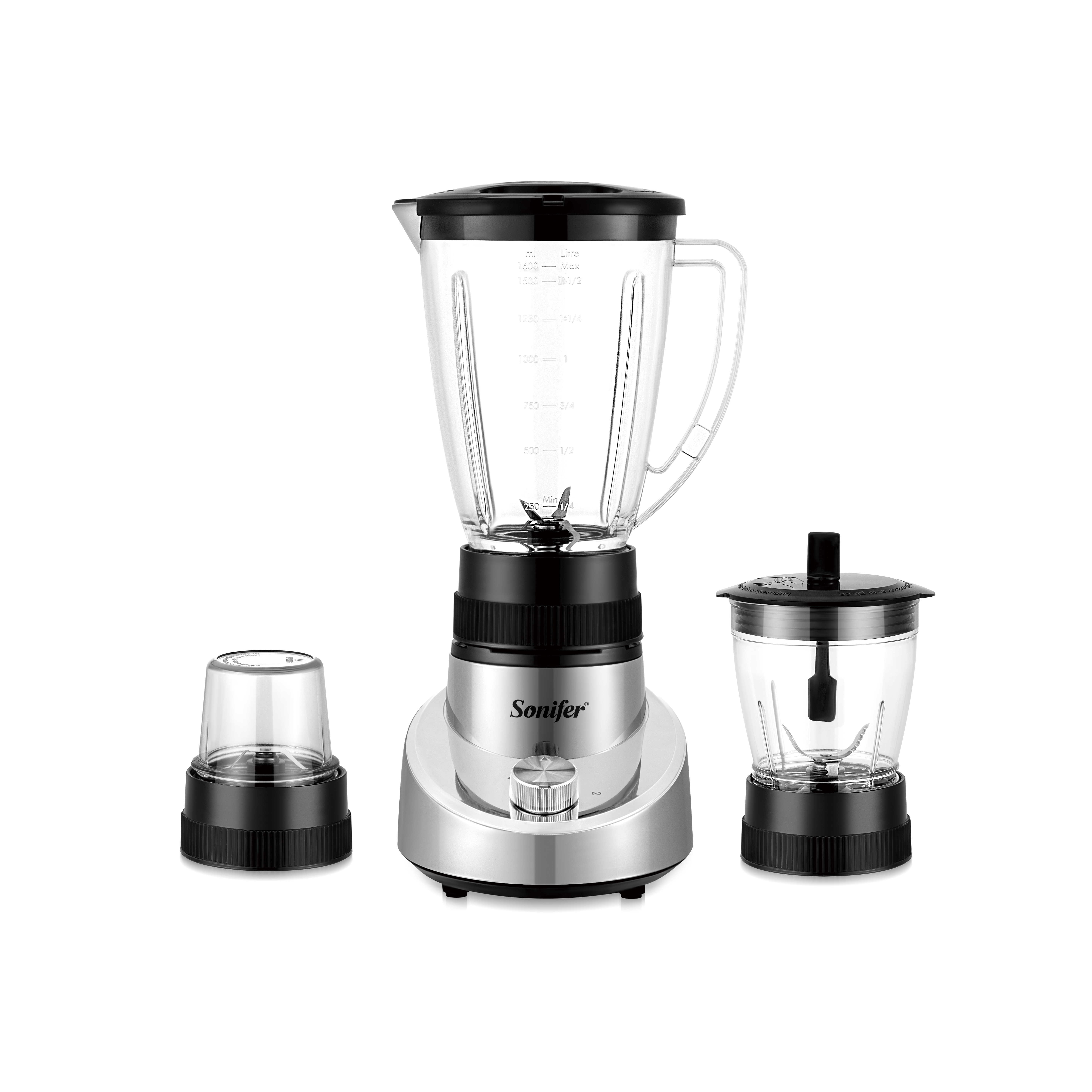Sonifer SF-8016 Kitchen Appliances Detachable Plastic Cup Multi-function Grinder Meat 3 in 1 Food Chopper Blender