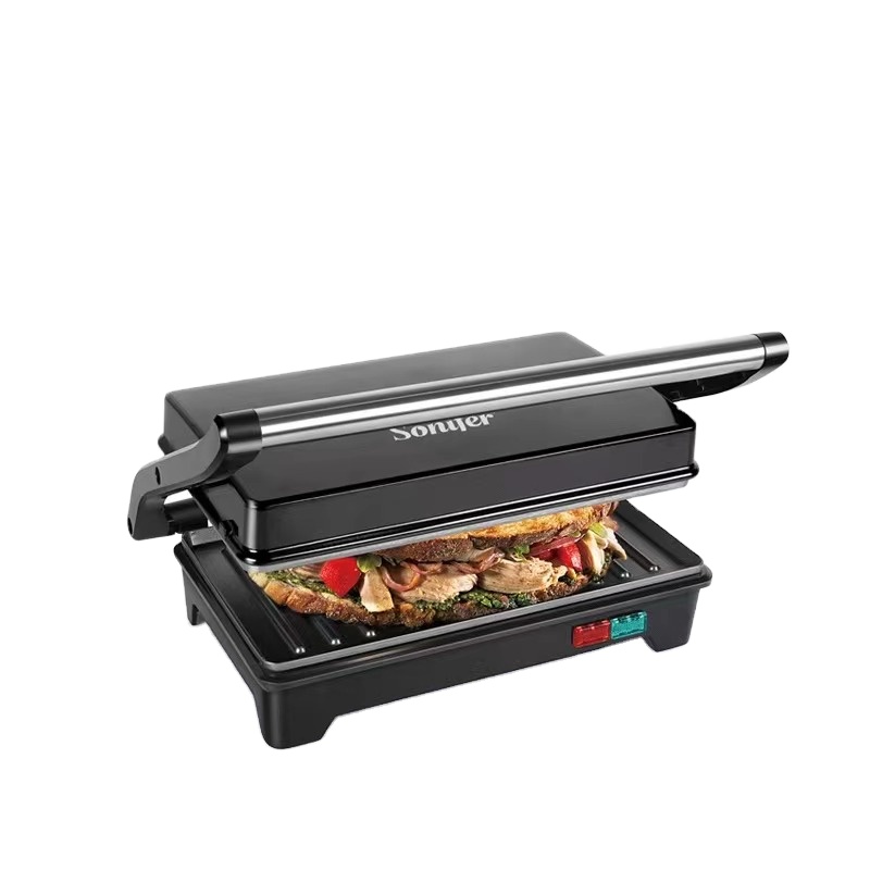 Sonifer SF-6098 Manufacturer for Home Non Stick Press Meat Plate Automatic Vertical Mini Electric Bbq Grill