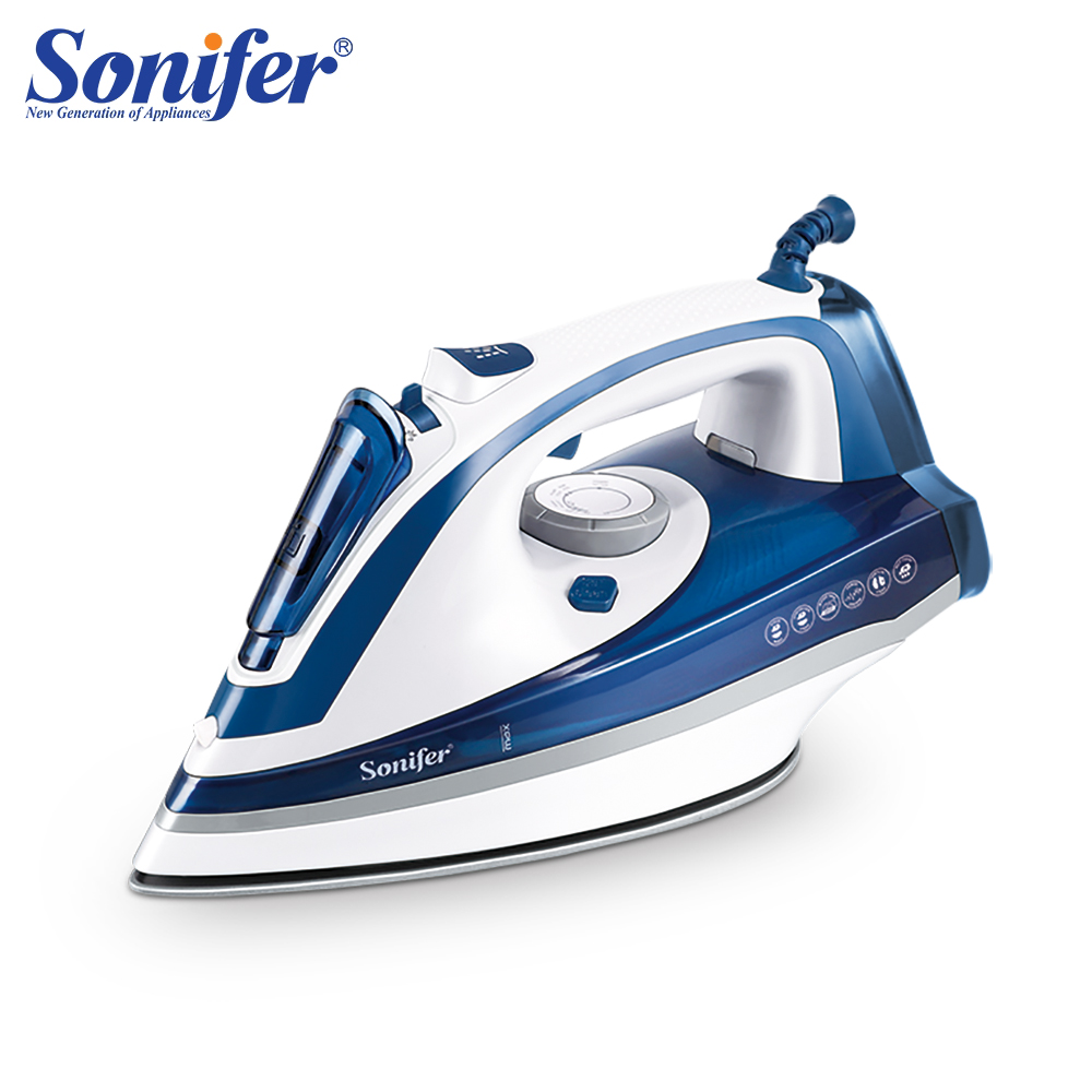 Sonifer SF-9056 Household High Powerful Dry Wet Clothes Ironing Continuous Steam Press Flat Iron Electric