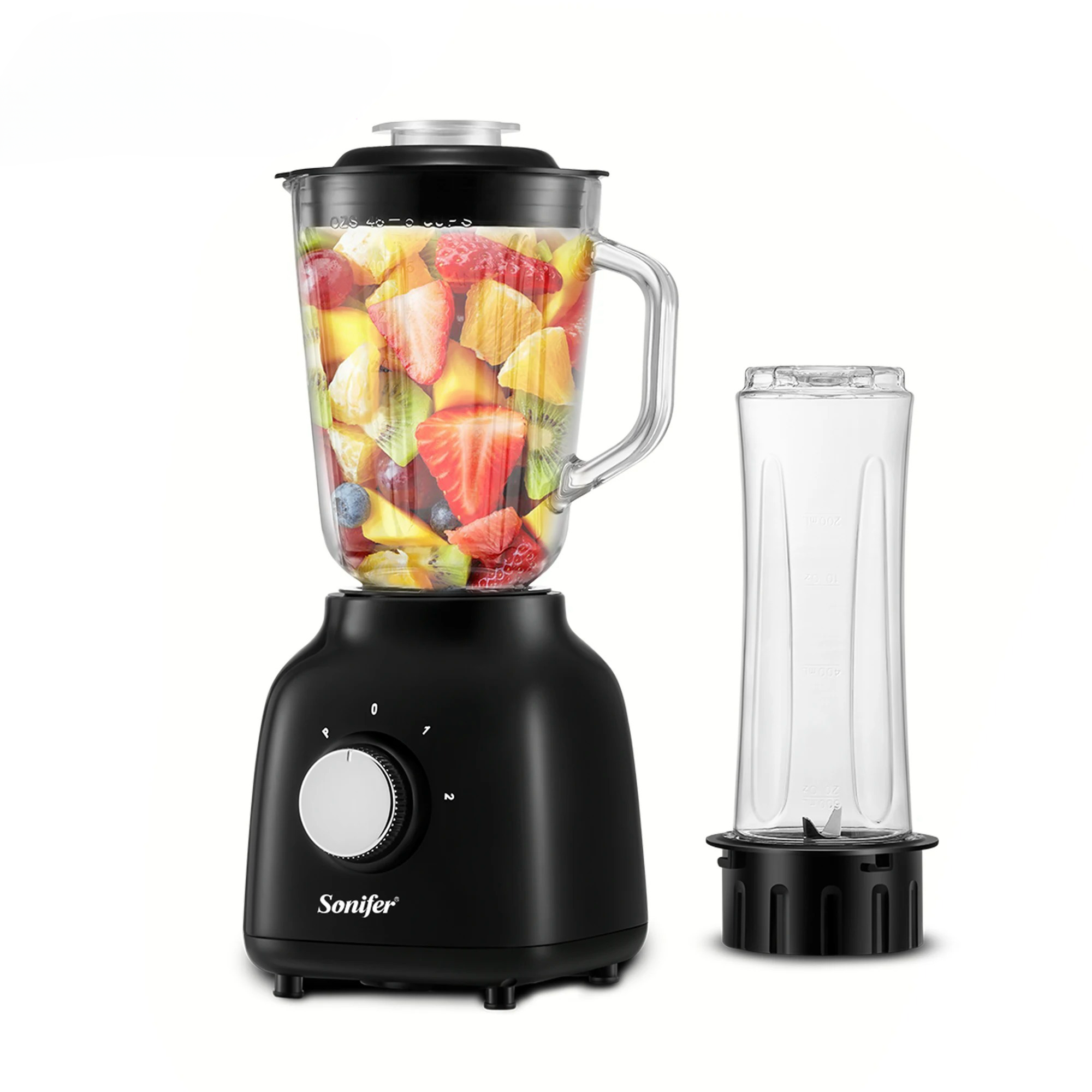 Sonifer SF-8113 Household New 2 in 1 Model 500W With 1.5L Glass Jar Electric Mixer Grinder Blender