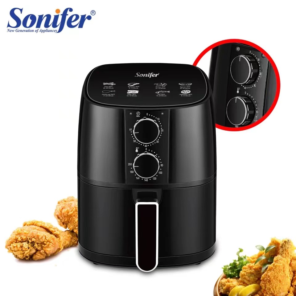  SF-1011 Double Knobs 4.2L 1400W Adjustable Temperature Electric Timer No Oil China air Fryer Oven