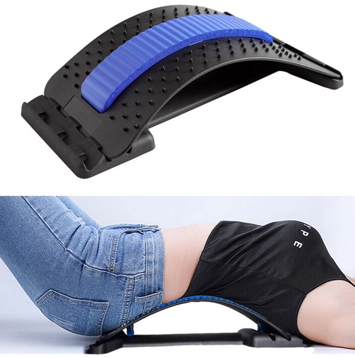 Spine Deck Back Stretcher, 3 Level Adjustable Cracking Board for LumbarPain Relief and Muscle Relaxation