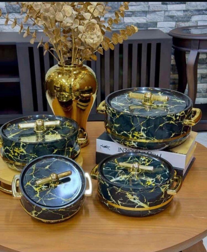 4 Set Insulated Hotpot Or Food Warmer