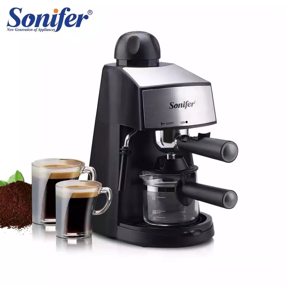 Small 5 bar Pressure 220V Home Electric Fully Automatic Espresso Coffee Maker.