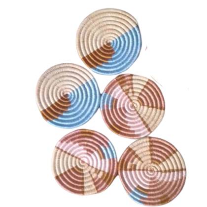 Mixed Abstract Form Set of 5 Coasters